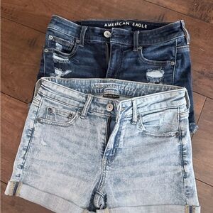 American Eagle Denim Shorts Set